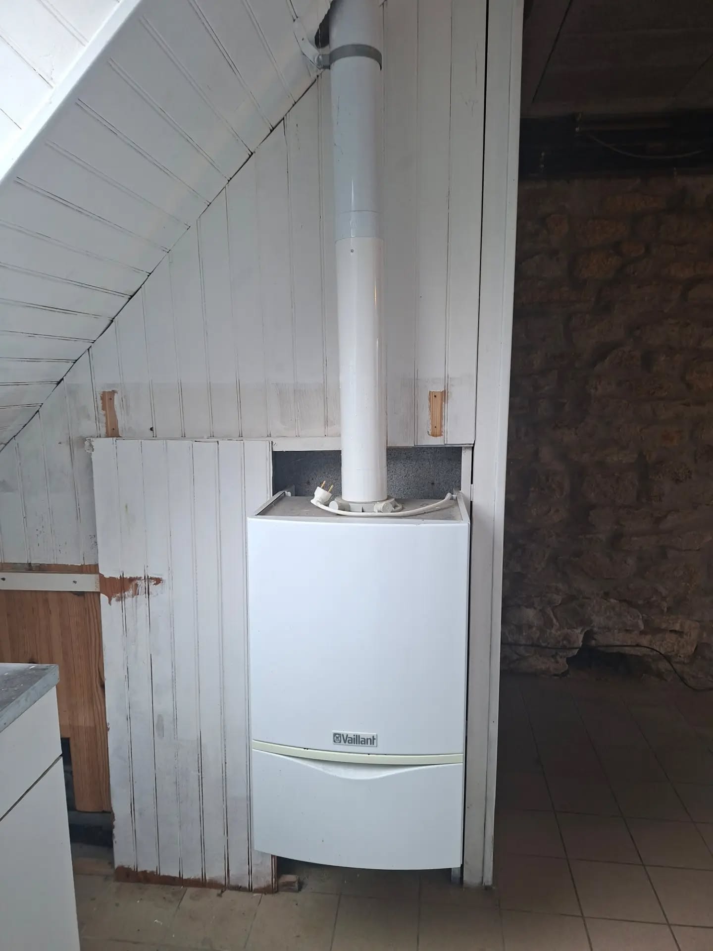 Avant : ancienne chaudière gaz